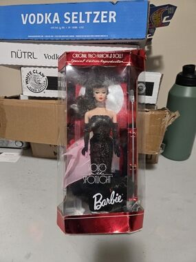 Barbie Solo Spotlight Doll in Black Evening Gown with Pink Accents